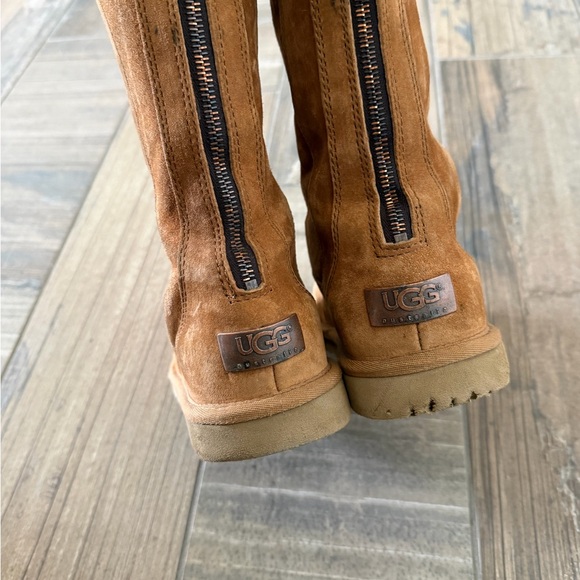 UGG 5119 Knightsbridge Back Zipper Camel Lined Winter Boots Women's 8 - Picture 9 of 10